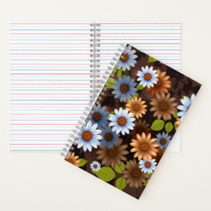 Blumendesign 2 notizbuch