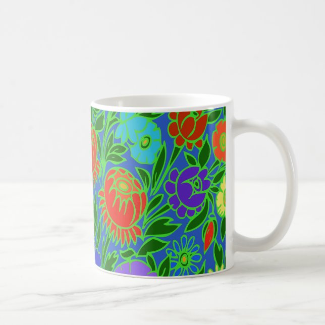 Blumendesign #2 tasse (Rechts)