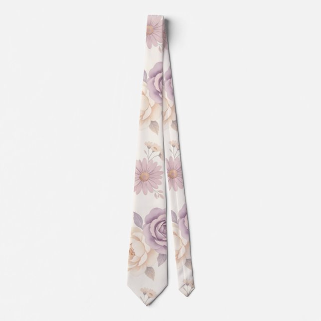 Blumendesign Blumen Krawatte (Vorderseite)