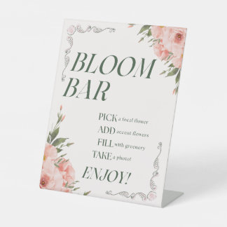 Blumendesign-Blütenbar Sockelschild