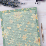 Blumendesign der 1950er Jahre in einem grünen Retr Notizblock<br><div class="desc">Die Nostalgie der 1950er Jahre mit diesem Retro 1950er mittelalterlichen Blumenstandard 8.5" X 11 "Letter Sized Lined Paper Notepad. Es ist der perfekte Weg, eine Dosis Vintagen Flairs hinzuzufügen und das Wesen einer vergangen Zeit zu erfassen. Bestellen Sie jetzt und machen Sie alle Ihre Texte und Listen wirklich unvergesslich! Dieses...</div>