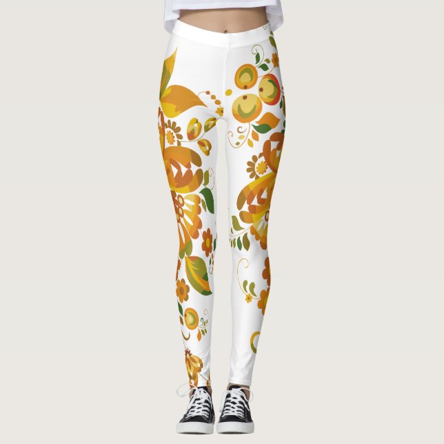 Blumendesign: Flair von Frauen Leggings (Vorderseite)