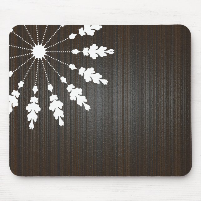 Blumendesign — Holz — BG Mousepad (Vorne)
