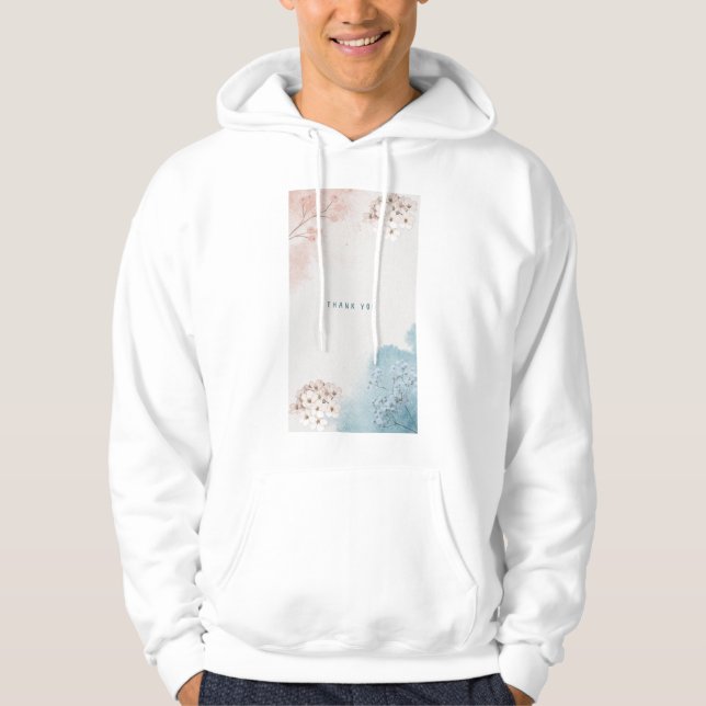Blumendesign Hoodie (Vorderseite)