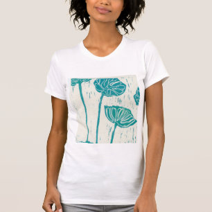Blumendesign im T-Shirt
