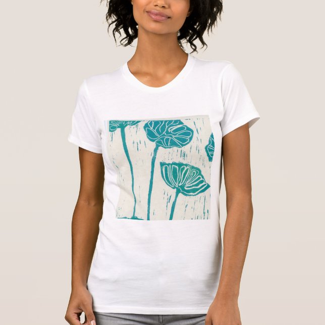 Blumendesign im T-Shirt (Vorderseite)