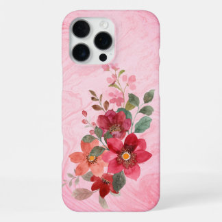 Blumendesign iPhone 16 Pro Max Hülle