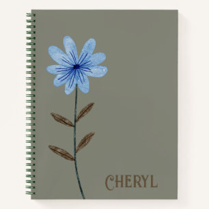 Blumendesign Journal Spiral Notebook Notizbuch