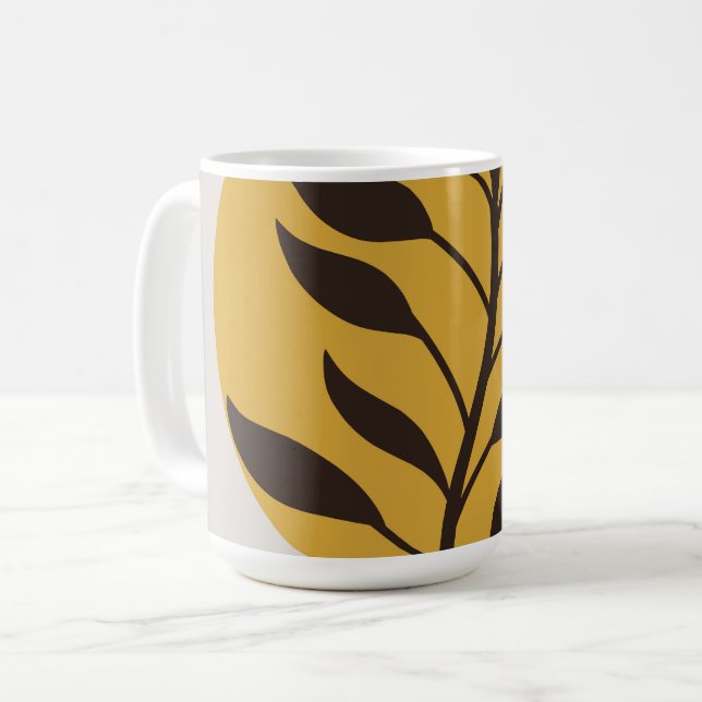 Blumendesign Kaffeetasse (Vorderseite Links)