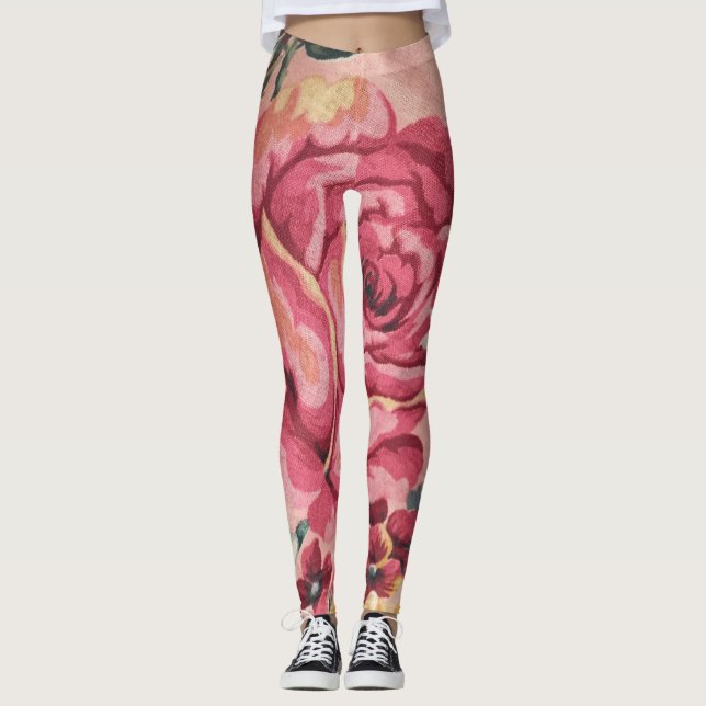 Blumendesign Leggings (Vorderseite)