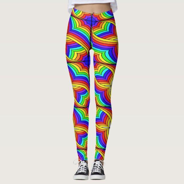 Blumendesign Leggings (Vorderseite)