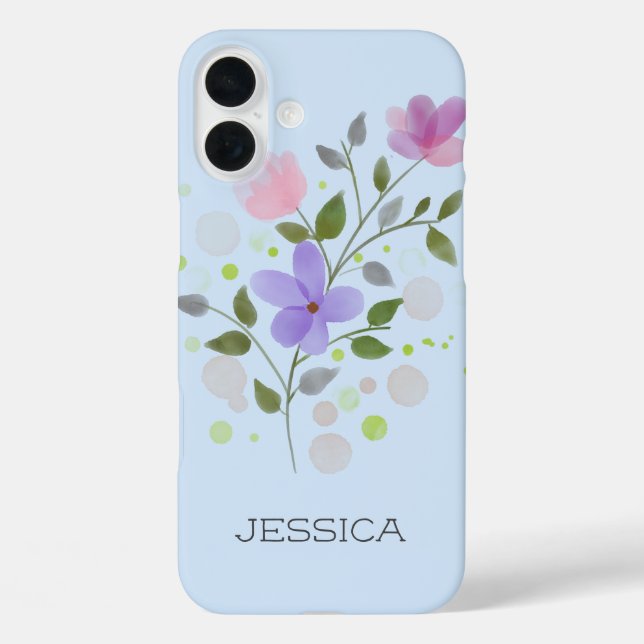 Blumendesign mit dem Namen Jessica. Case-Mate iPhone Hülle (Rückseite)