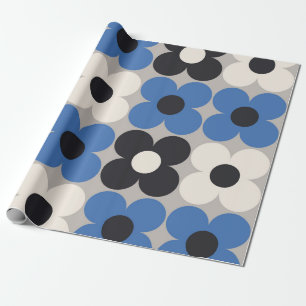 Blumendesign nahtloses Muster. Skandinavischer Sti Geschenkpapier