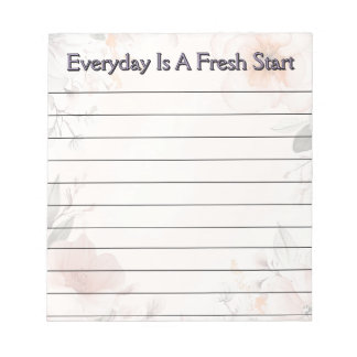 Blumendesign Notizblock