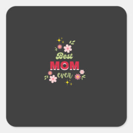 Blumendesign Quadratischer Aufkleber