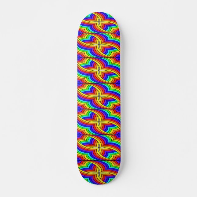 Blumendesign Skateboard (Vorne)