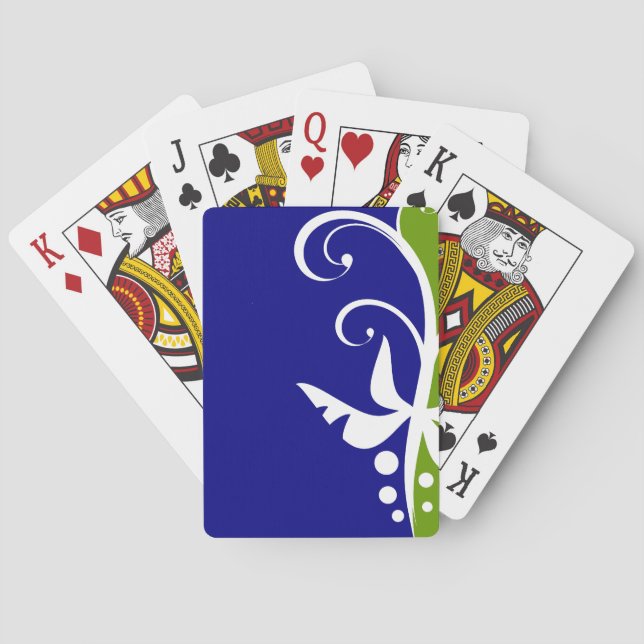 Blumendesign Spielkarten (Rückseite)