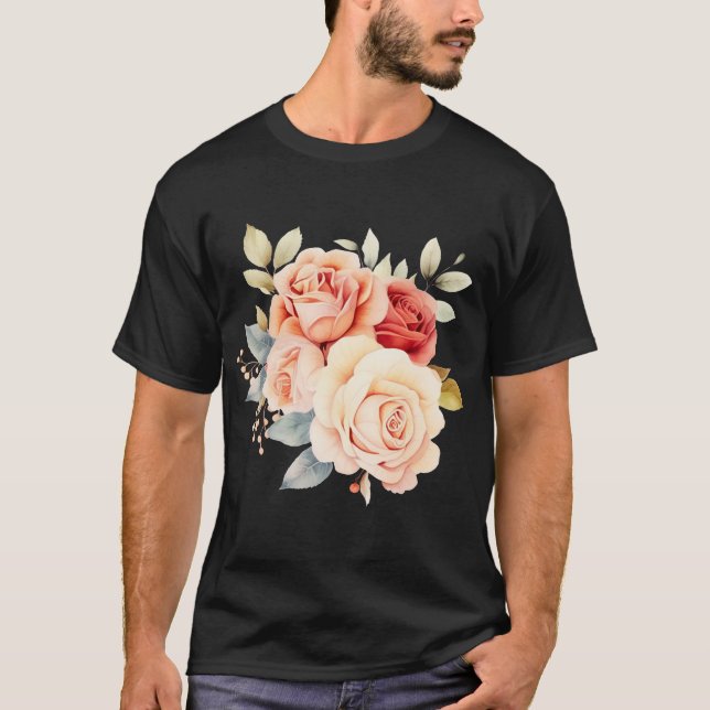 Blumendesign T-Shirt (Vorderseite)