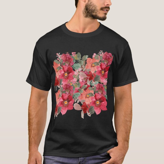 Blumendesign T-Shirt (Vorderseite)