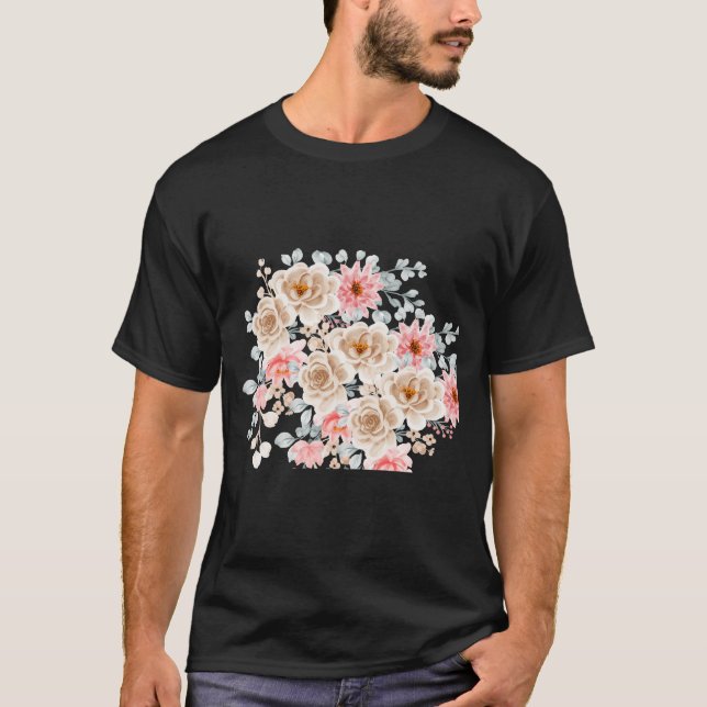 Blumendesign T-Shirt (Vorderseite)