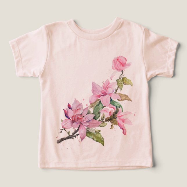 BLUMENDESIGN-T-SHIRT FÜR KINDER  (Design Vorderseite)