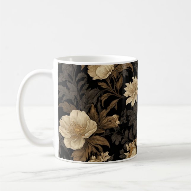 Blumendesign-Tasse Kaffeetasse (Links)