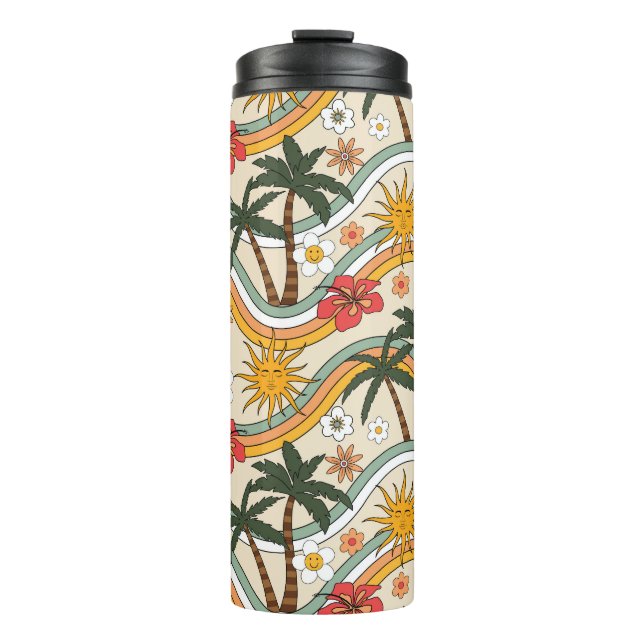 Blumendesign Thermosbecher (Vorderseite)