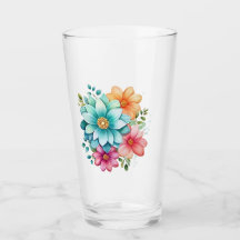 Blumendesign Trinkglas
