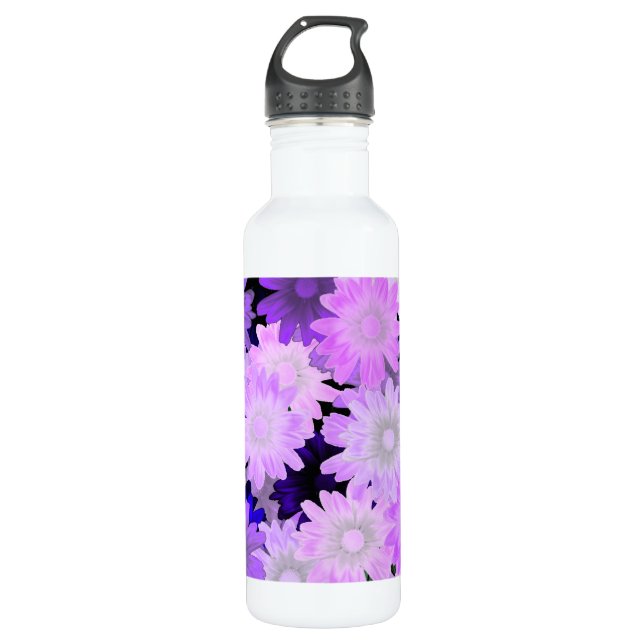 Blumendesign von Mauve Trinkflasche (Vorderseite)