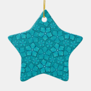 Blumendesign von Periwinkle Keramikornament