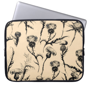 Blumendesign, Zuhause-Dekoration, grafische Gestal Laptopschutzhülle
