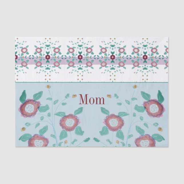 Blumendesigner Seidenpapier (Vorderseite)