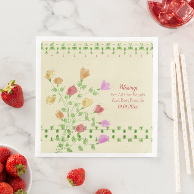 Blumendesigner Serviette (Beispiel)