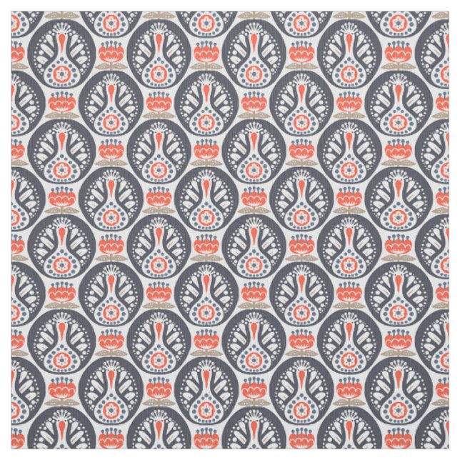 Blumendie türkei-Volkskunst-Muster Stoff (Muster)