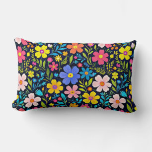 Blumendigitalmalerei Blumenmuster-38875 Lendenkissen