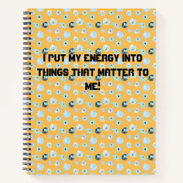 Blumendinge, die wichtig sind notizbuch