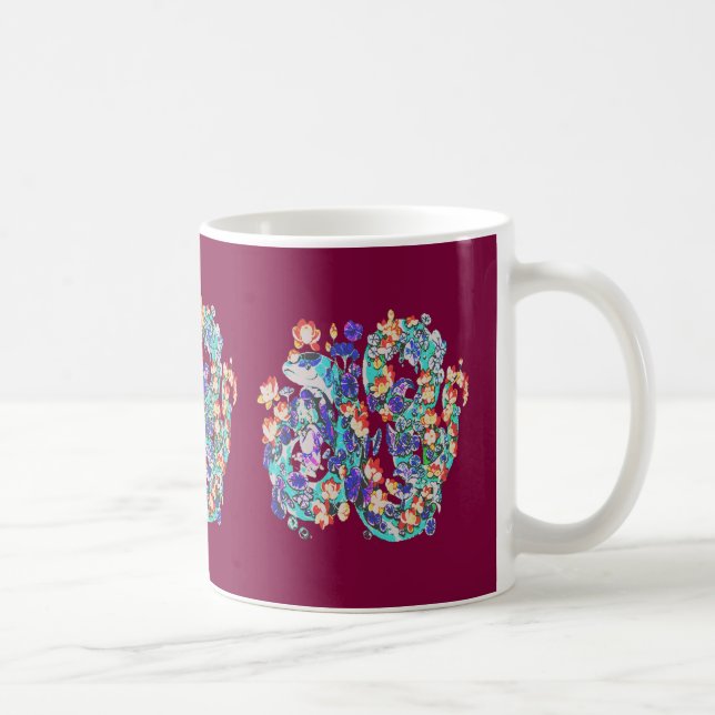 Blumendrache Kaffeetasse (Rechts)
