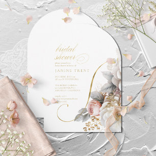 Blumendrama Wedding Brautparty Arch ID1022 Einladung