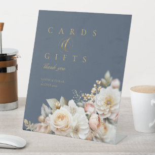Blumendrama Wedding Cards Gifts Blue ID1022 Sockelschild