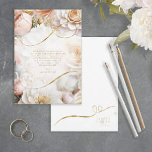 Blumendrama Wedding Danke White ID1022