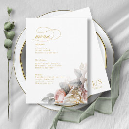 Blumendrama Wedding Menu ID1022 Menükarte