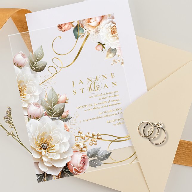 Blumendrama Wedding Transparent ID1022 Acryleinladungen (Von Creator hochgeladen)