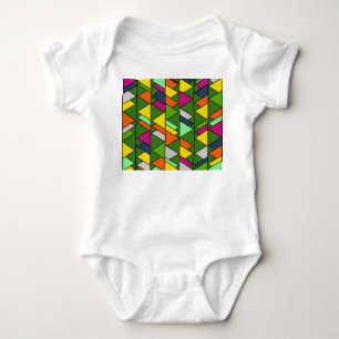 Blumendreiecke Baby Strampler