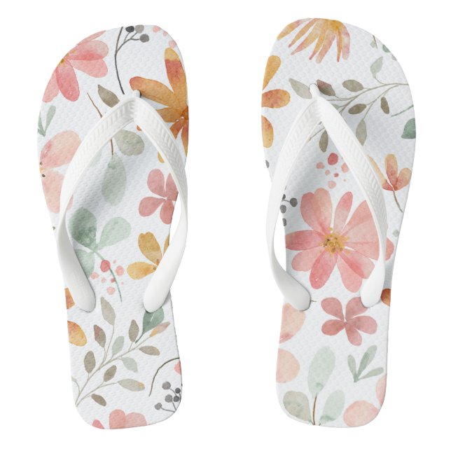 Blumendruck Erwachsene Flip Flops (Fußbett)