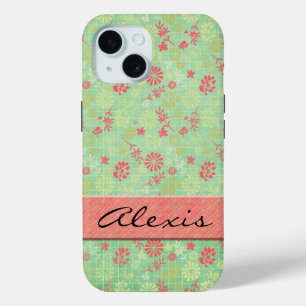 Blumendruck mit Namen Case-Mate iPhone Hülle