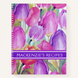 Blumendruck Notizbuch