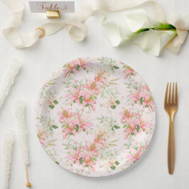 Blumendruck Pappteller