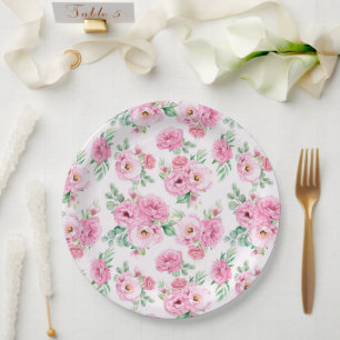 Blumendruck Pappteller