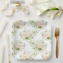 Blumendruck Pappteller