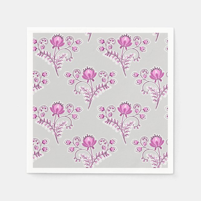Blumendruck. Serviette (Vorderseite)